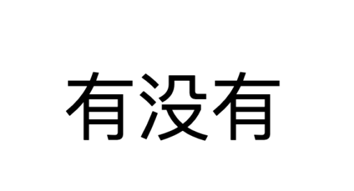 do you have question 有没有